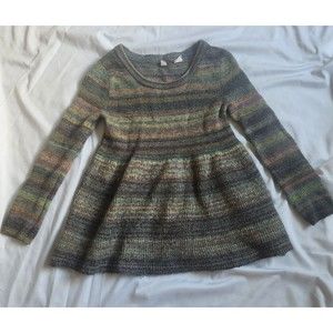 Moth Knit Babydoll Top Three-Quarter Sleeves Size XS